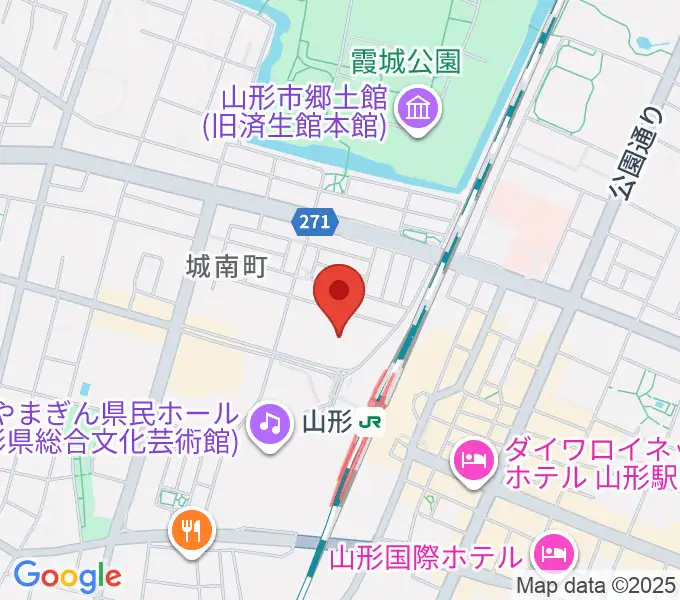 ソラリス山形の地図