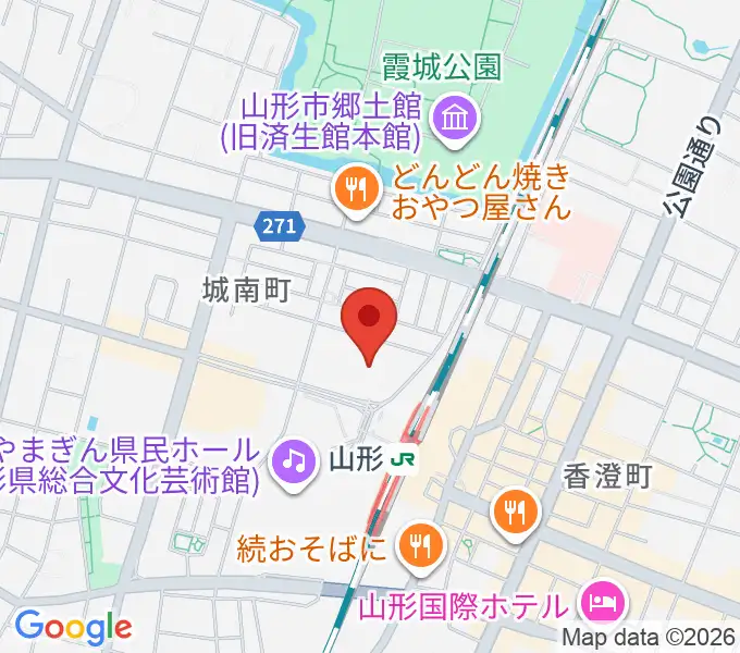 ソラリス山形の地図