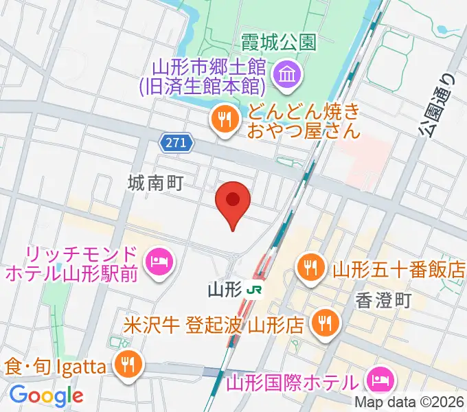 ソラリス山形の地図