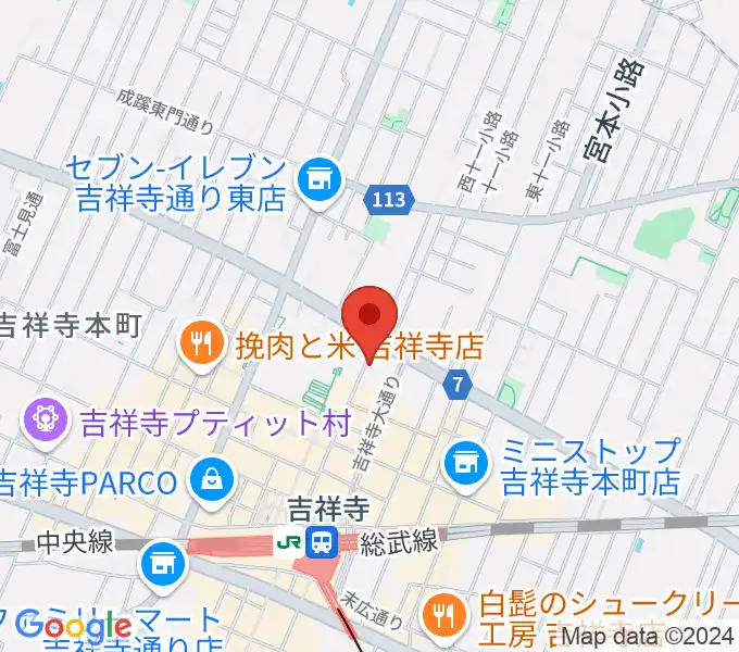 吉祥寺Mojo Cafeの地図