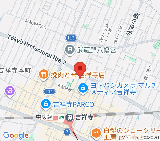 吉祥寺Mojo Cafeの地図