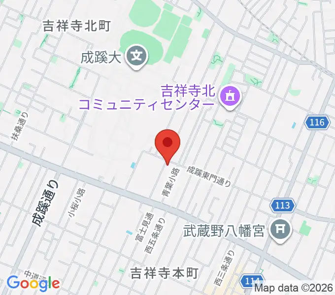 管楽器修理工房Prositの地図