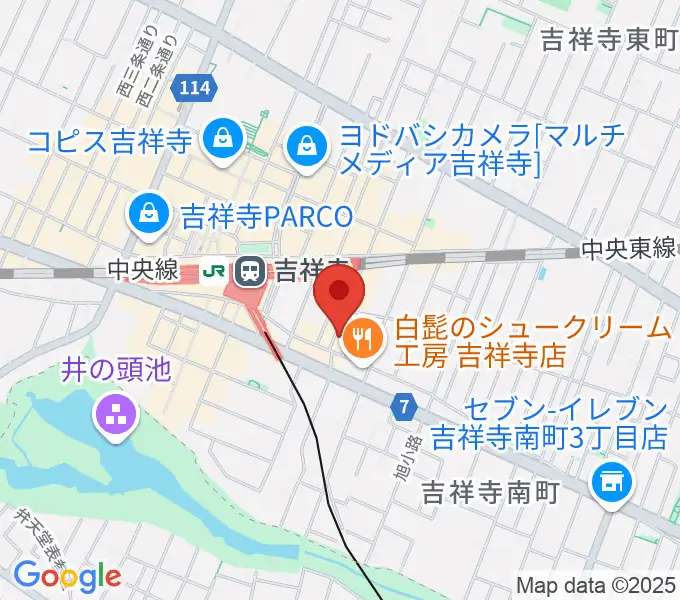 吉祥寺 南郷7丁目の地図