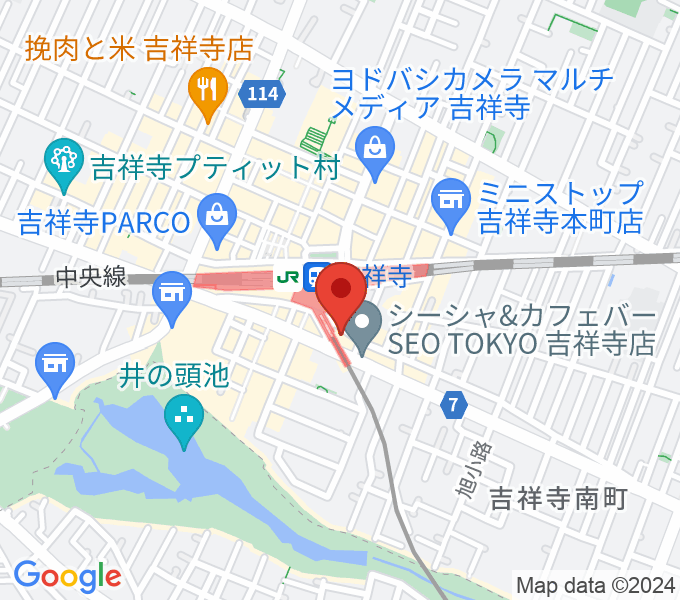吉祥寺Sutekinaの場所
