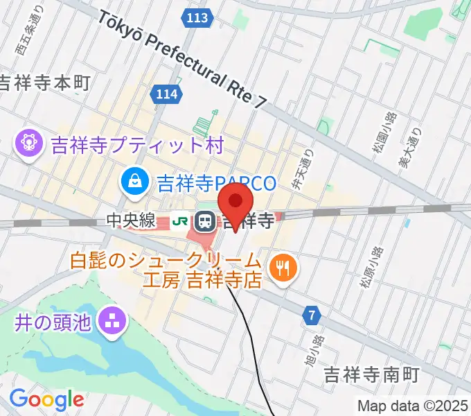 吉祥寺オデヲンの地図