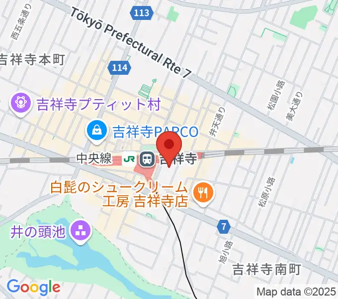 吉祥寺オデヲンの地図