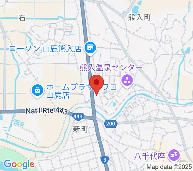 山鹿楽器店 N,Y-MUSICの地図