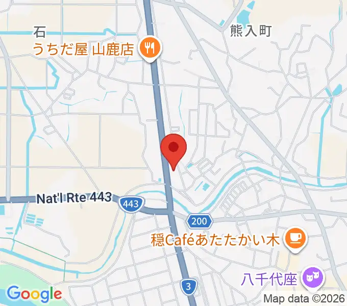 山鹿楽器店 N,Y-MUSICの地図