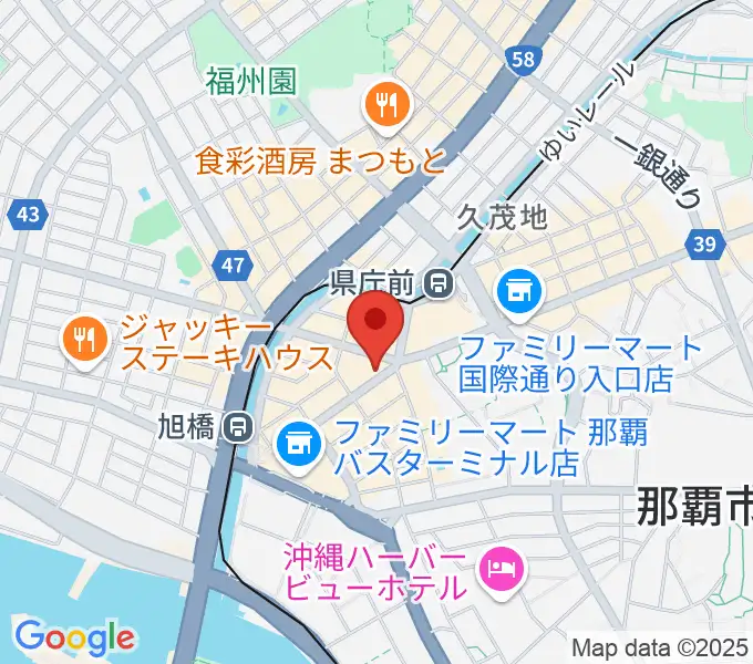 琉球新報ホールの地図