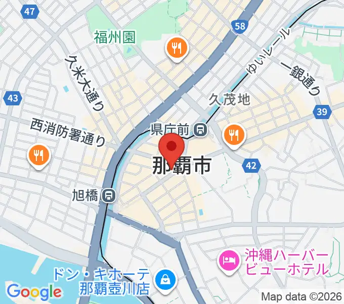 琉球新報ホールの地図