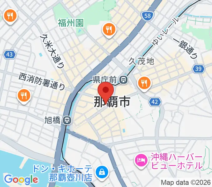 琉球新報ホールの地図