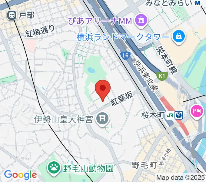 神奈川県立青少年センターの地図