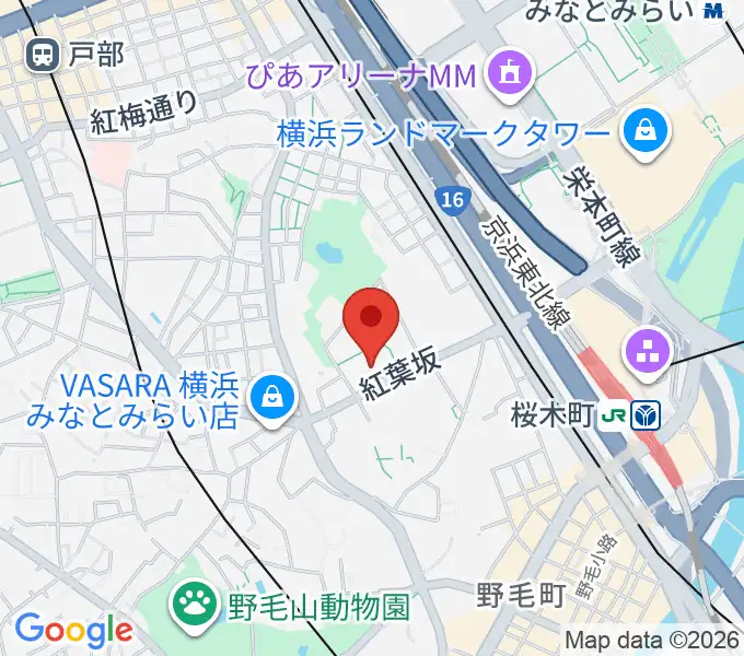 神奈川県立青少年センターの地図