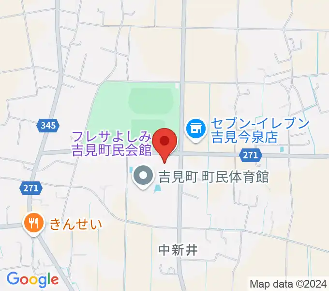 吉見町民会館（フレサよしみ）の地図