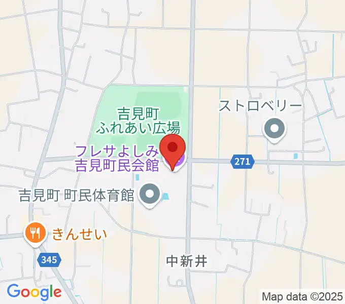 吉見町民会館（フレサよしみ）の地図