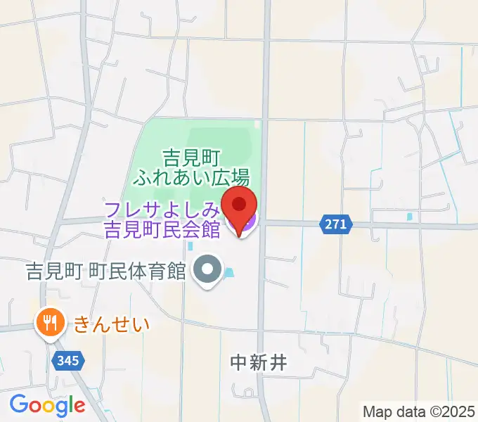 吉見町民会館（フレサよしみ）の地図