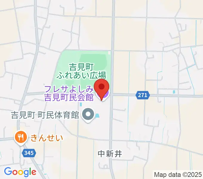吉見町民会館（フレサよしみ）の地図