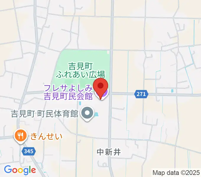 吉見町民会館(フレサよしみ)の地図
