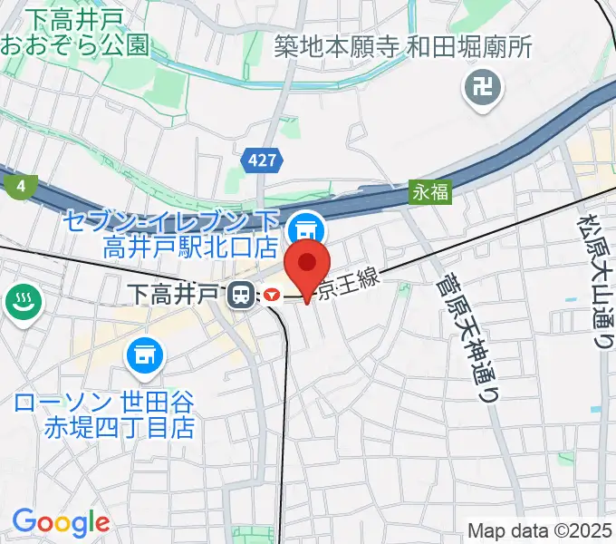 下高井戸シネマの地図