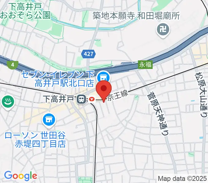 下高井戸シネマの地図
