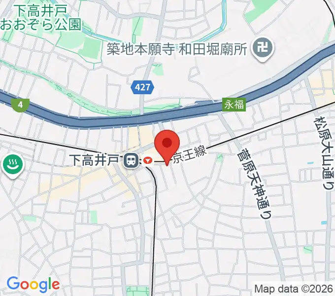 下高井戸シネマの地図