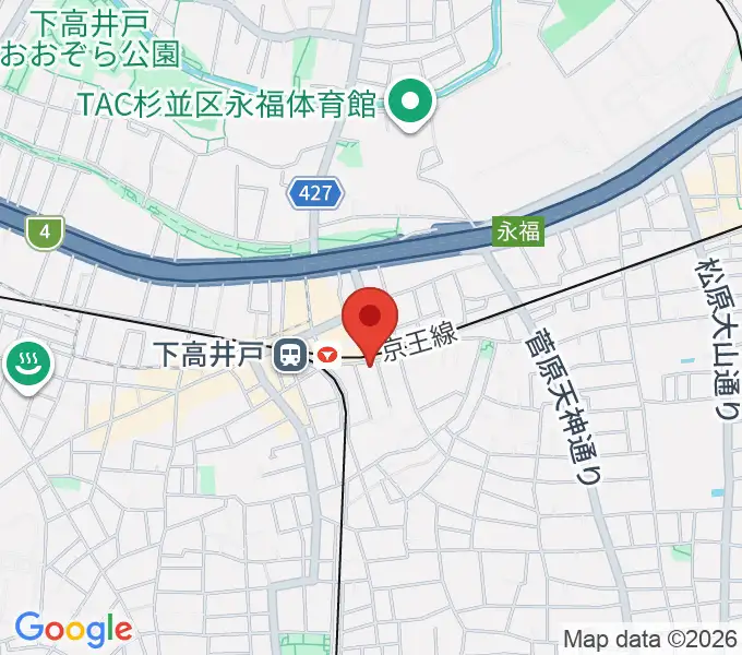 下高井戸シネマの地図