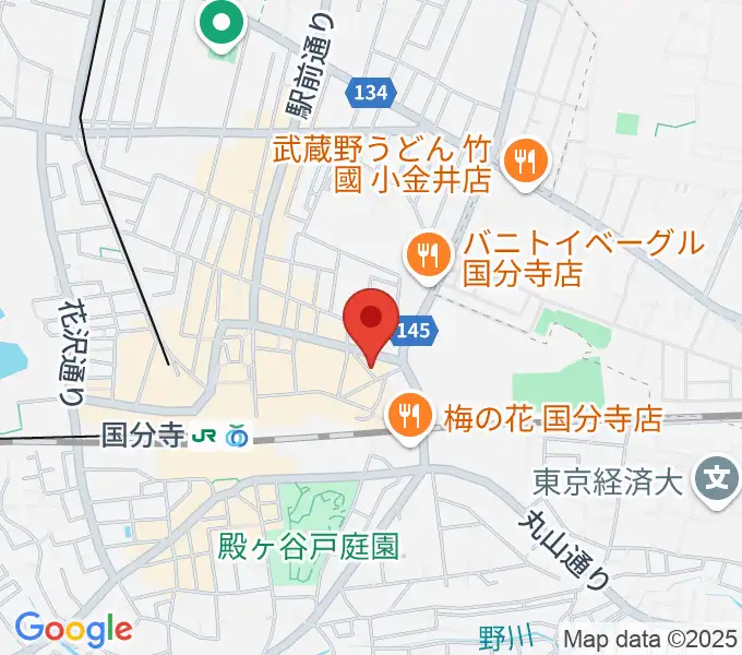 国分寺ART×JAZZ M'sの地図