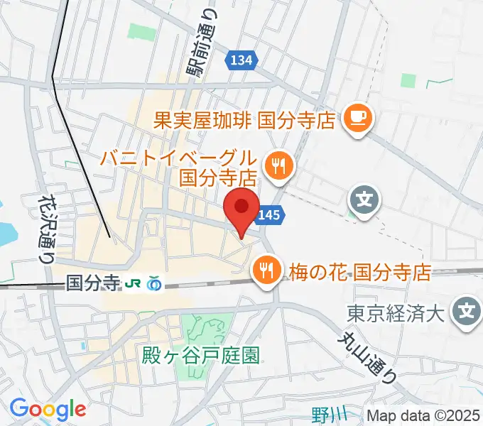 国分寺ART×JAZZ M'sの地図