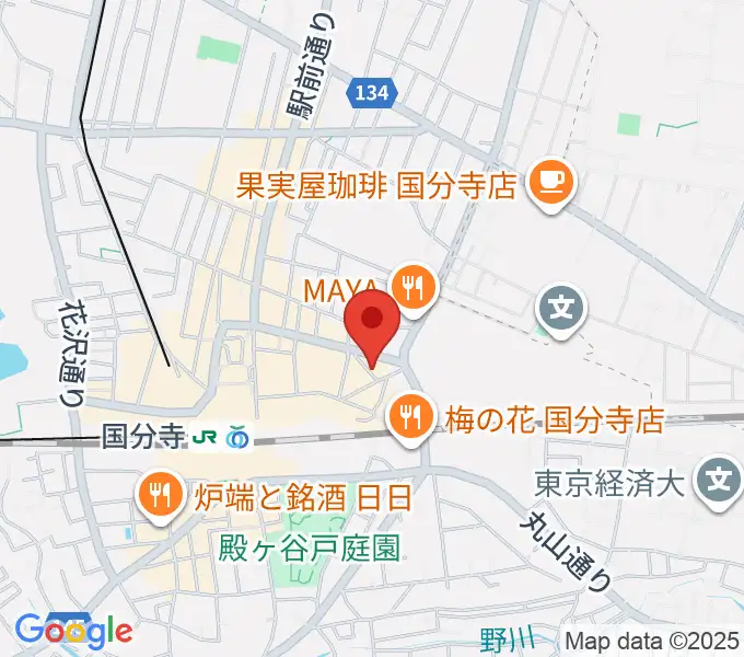 国分寺ART×JAZZ M'sの地図