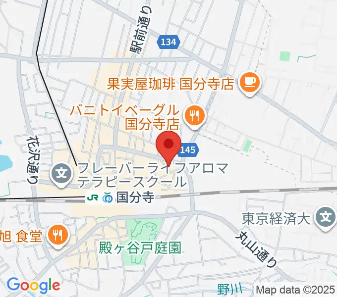 国分寺ART×JAZZ M'sの地図