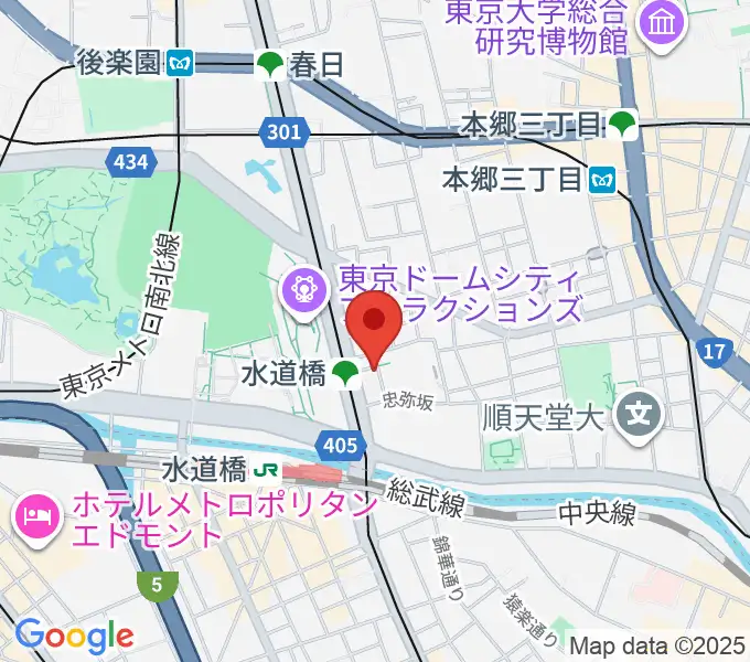 水道橋Ftarriの地図