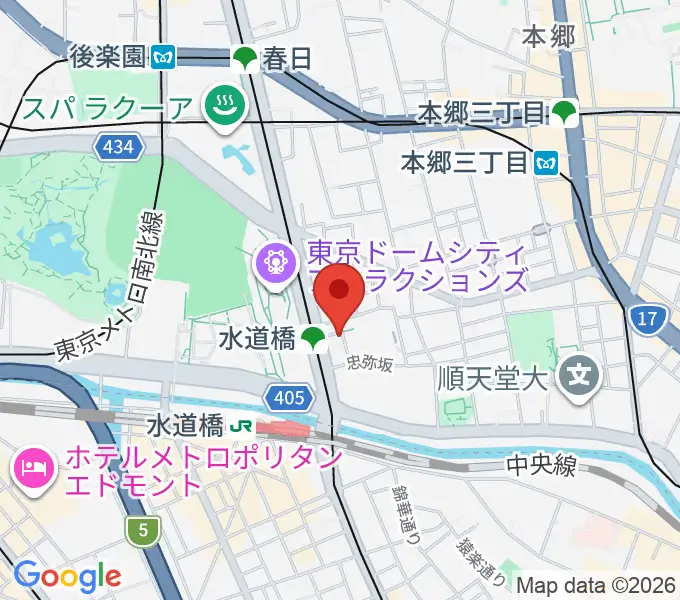 水道橋Ftarriの地図