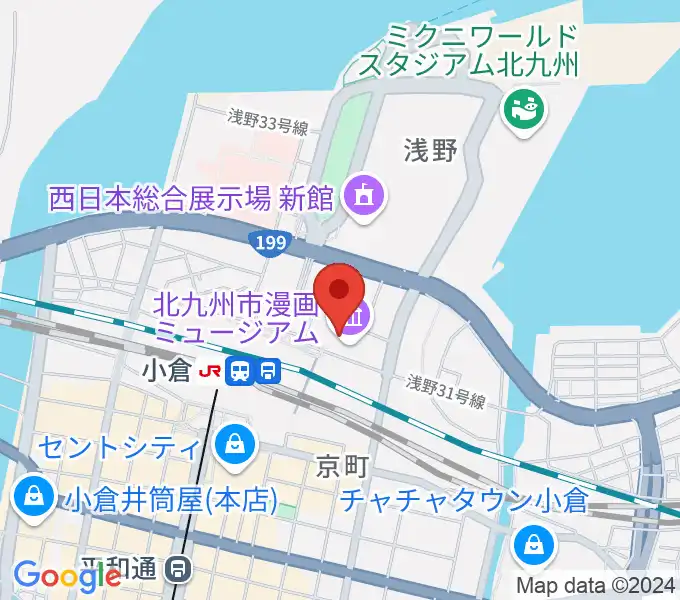 あるあるcity B1Fスタジオの地図