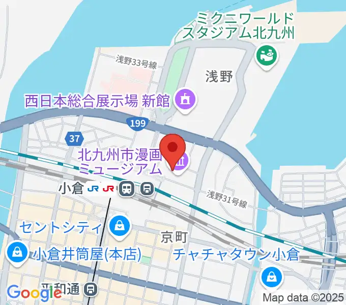 あるあるcity B1Fスタジオの地図