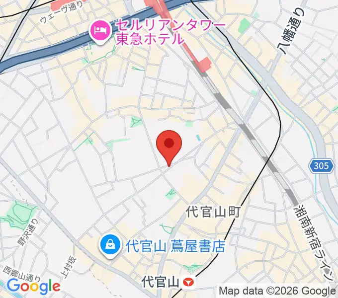 未来太鼓道場 みらい代官山スタジオの地図