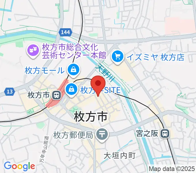 枚方サハラの地図