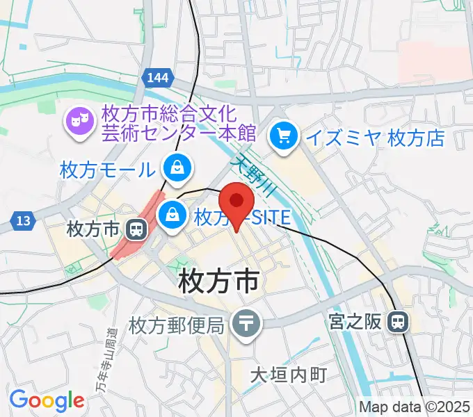 枚方サハラの地図