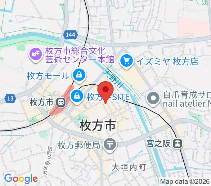 枚方サハラの地図