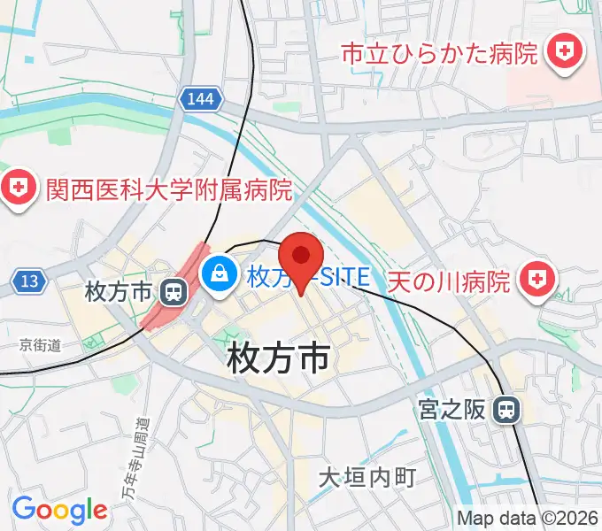 枚方サハラの地図