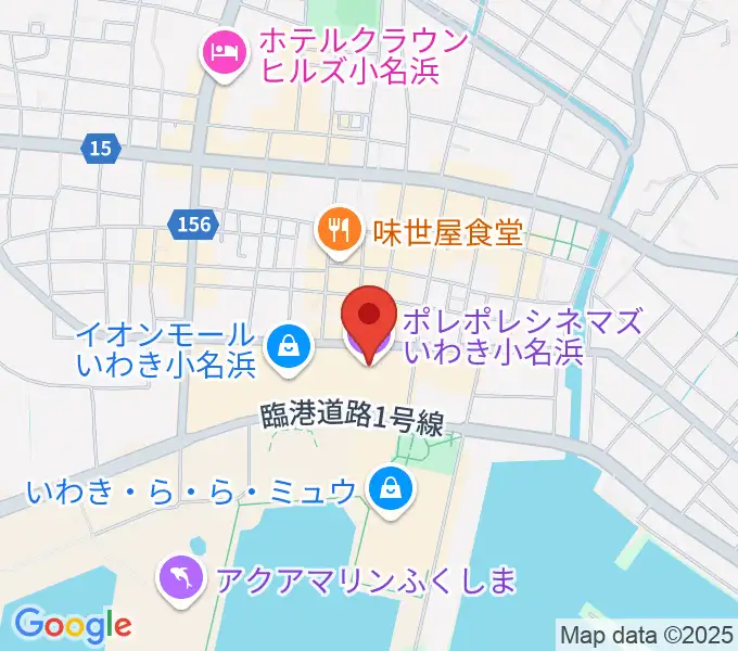 ポレポレシネマズいわき小名浜の地図