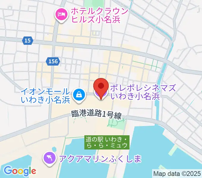 ポレポレシネマズいわき小名浜の地図