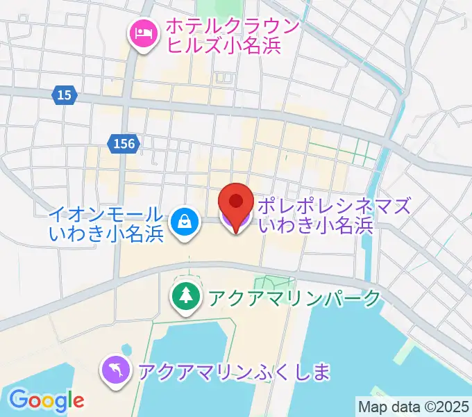 ポレポレシネマズいわき小名浜の地図