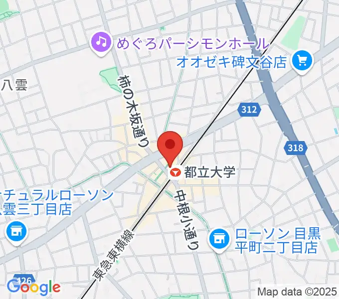 カワイ音楽教室 都立大学センターの地図