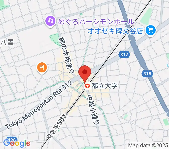 カワイ音楽教室 都立大学センターの地図