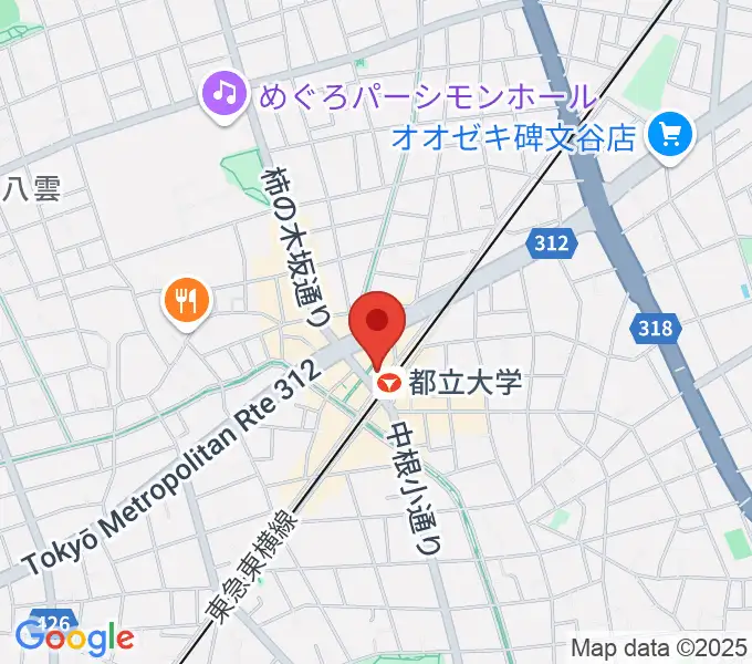 カワイ音楽教室 都立大学センターの地図