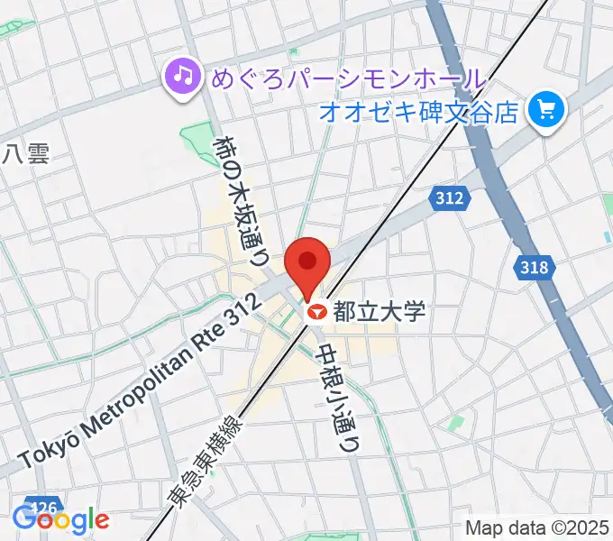 カワイ音楽教室 都立大学センターの地図