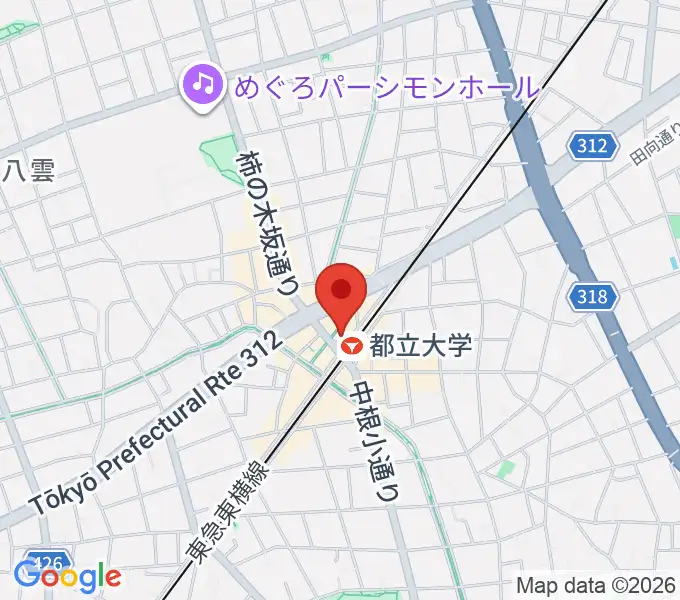 カワイ音楽教室 都立大学センターの地図