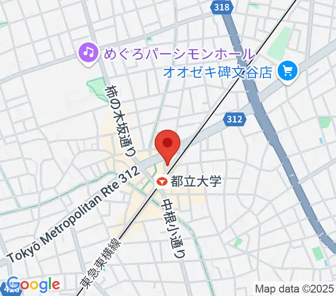 都立大学イーハトーブの地図