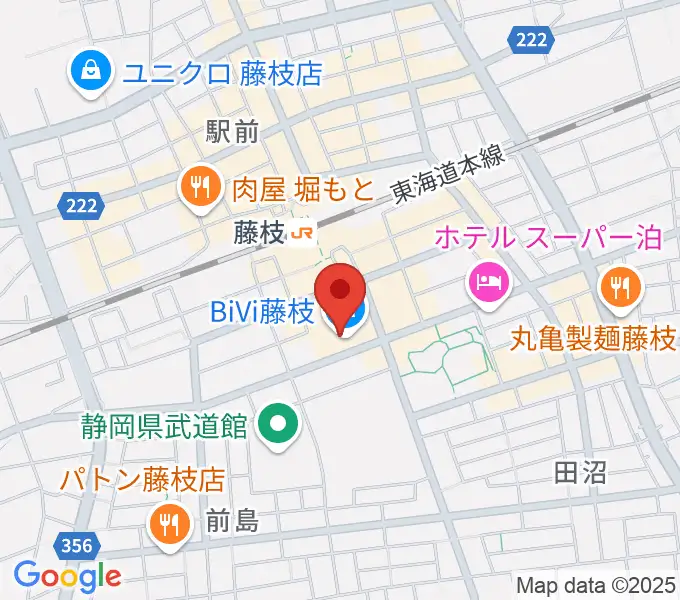 藤枝シネ・プレーゴの地図