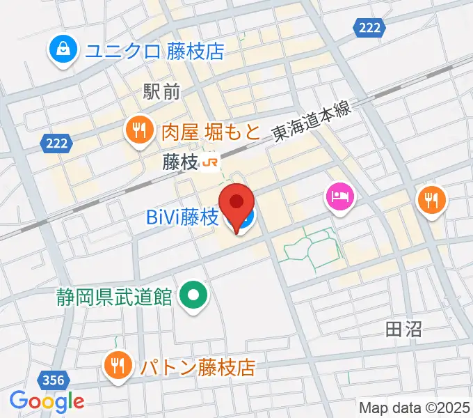 藤枝シネ・プレーゴの地図